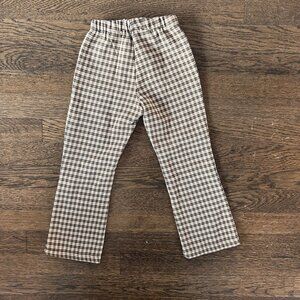 Zara Toddler Girl Plaid Flared Pant NWOT
